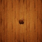 Apple Wooden Logo