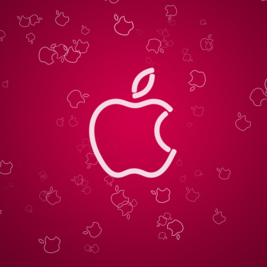 Apple Logo on a Pink