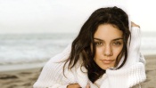 Vanessa Anne Hudgens on a Sandy Beach