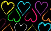 Simple Colored Hearts