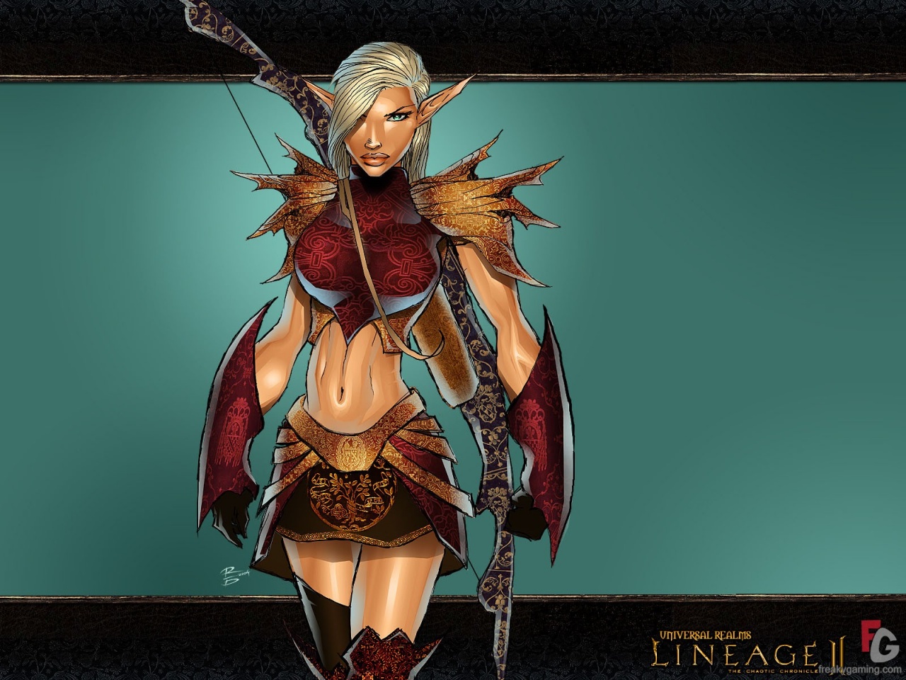 Lineage 2 Art - Beautiful Elf