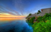 Beautiful Sunset Over Moorea