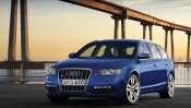 Blue Audi S6 Avant