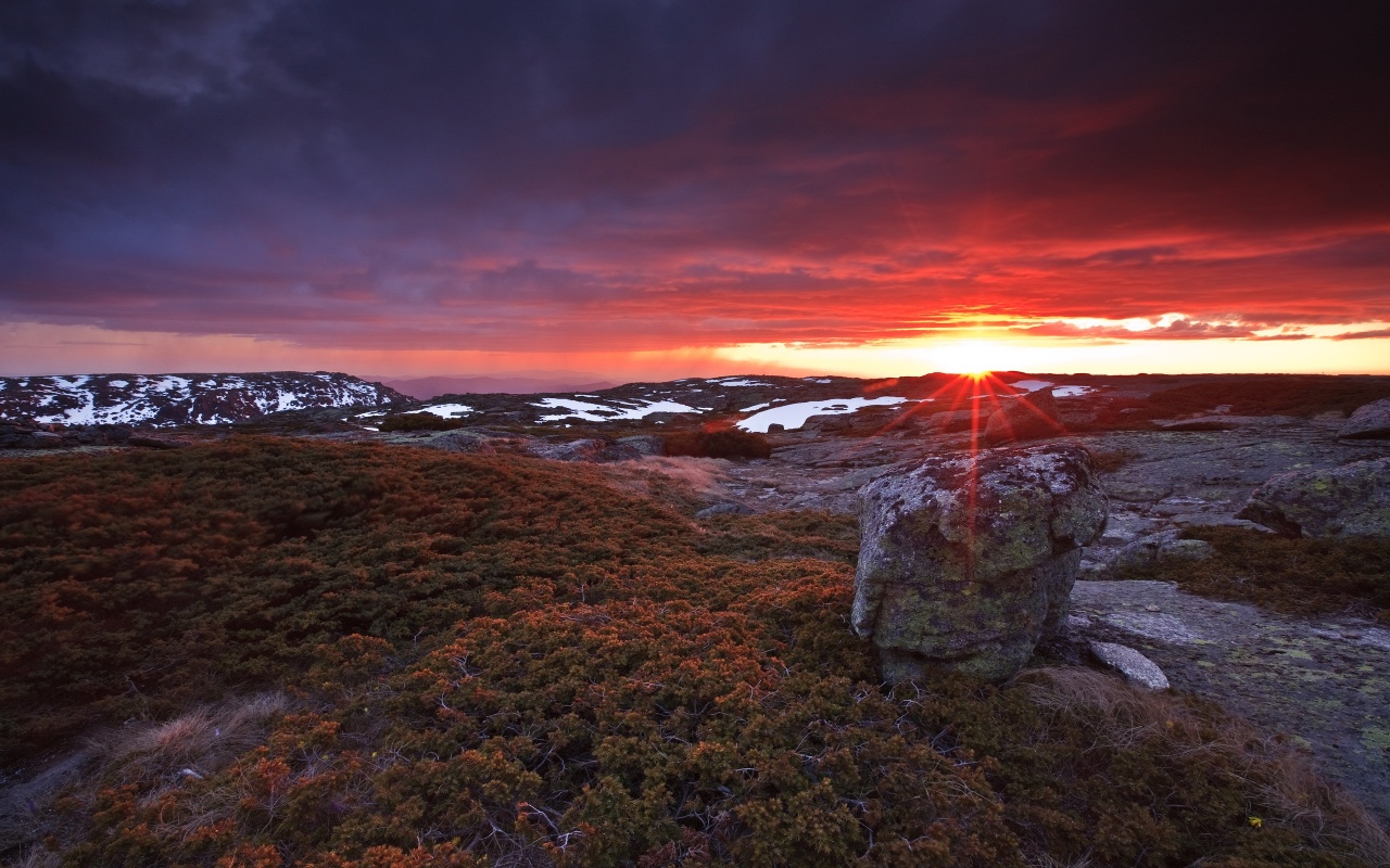 Sunset at Serra da Estrela Portugal