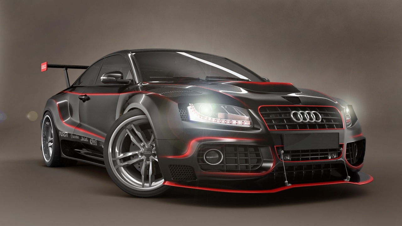 Audi Black and Red Tuning