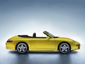 Yellow Porsche 911 Carrera S Cabriolet