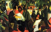 Auguste Macke, Garden Restaurant, 1912 , Bern, Museum of Art