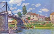 Alfred Sisley, Bridge At Villeneuve  La  Garenne, 1872, New York, Metropolitan Museum