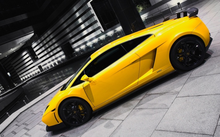 Yellow Lamborghini