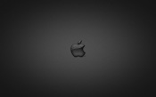 Apple Logo, Gray Background