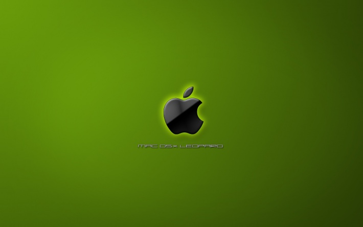 Apple Logo. Mac OSX Leopard