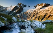 Dome Peak And the Dana Glacier at Sunrise, Glacier Peak Wilderness, Washington