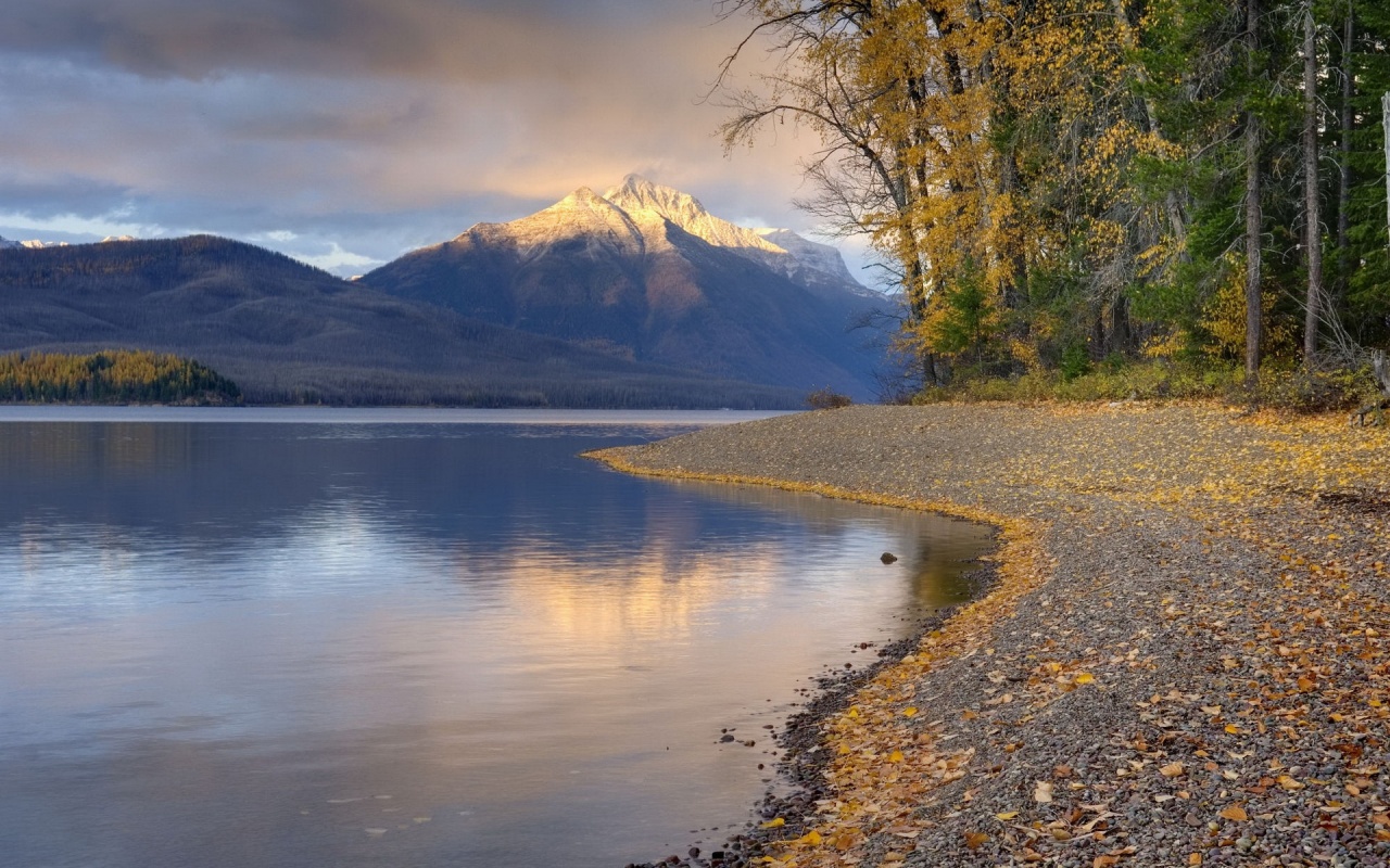 Evening Light, Lake Mcdonald, Glacier National Park, Montana