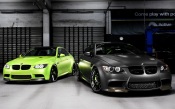 Black and Green BMW M3