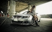 Girl at the BMW