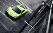 Green Lamborghini