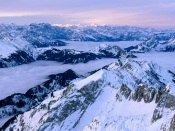 Alps in Fog, Switzerland