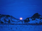 Full Moon over the Mountains