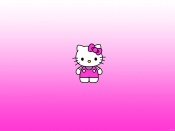 Hello Kitty, Pink Background