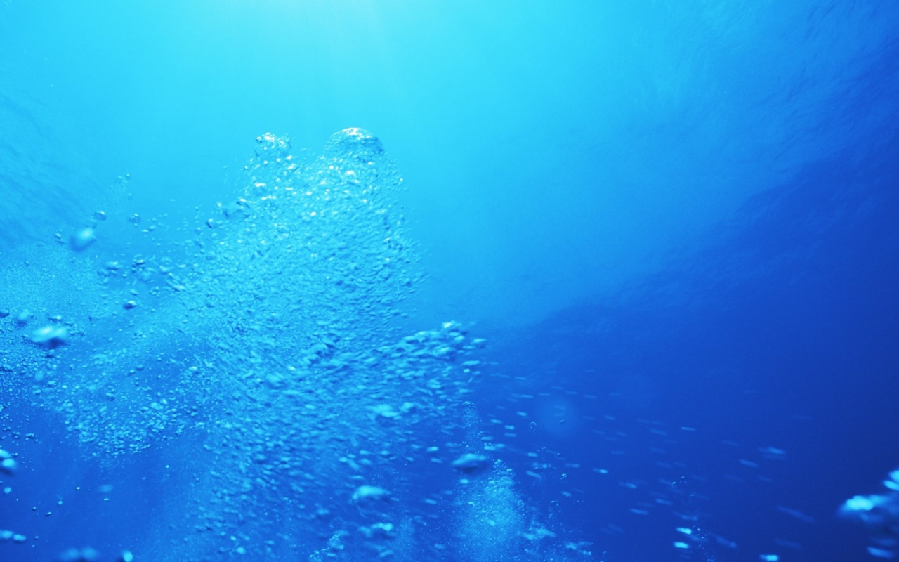 The Sea Water of the Aquamarine Color. Hawaii