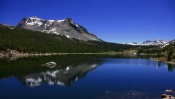 A Lake at the Foot of the Mountains