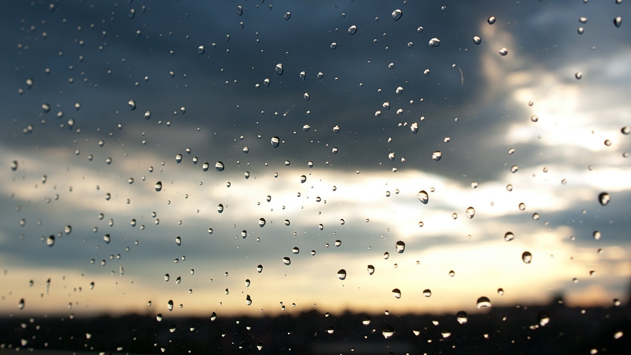 Rain Drops on Glass