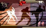 Sport in Vector. Kickboxing