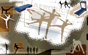 Sport in Vector. Aerobics