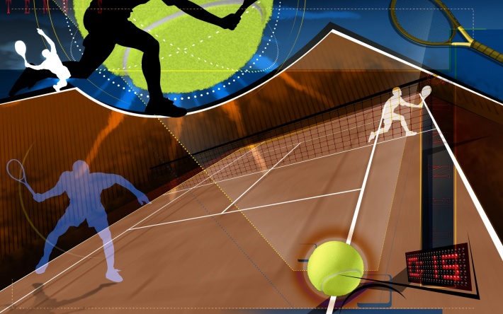 Sport in Vector. Tennis