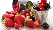 Strawberries, Cherries, Raspberries, Gooseberries
