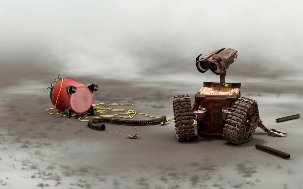 Wall-E, dust and a vacuum cleaner