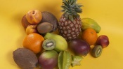 Pineapple, Kiwi, Mangoes, Oranges, Coconuts, Peaches, Carambola
