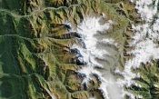 Mountains. View from Space