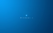 Windows Seven, Blue Background