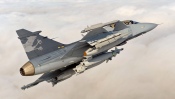 Saab Jas 39 Gripen in Flight