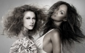 Nicole Fox and Tyra Banks