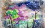 Nature, Painting, Watercolor