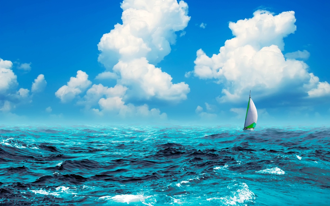 Sailboat in the Sea