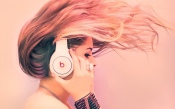 Girl With Beats Headphones