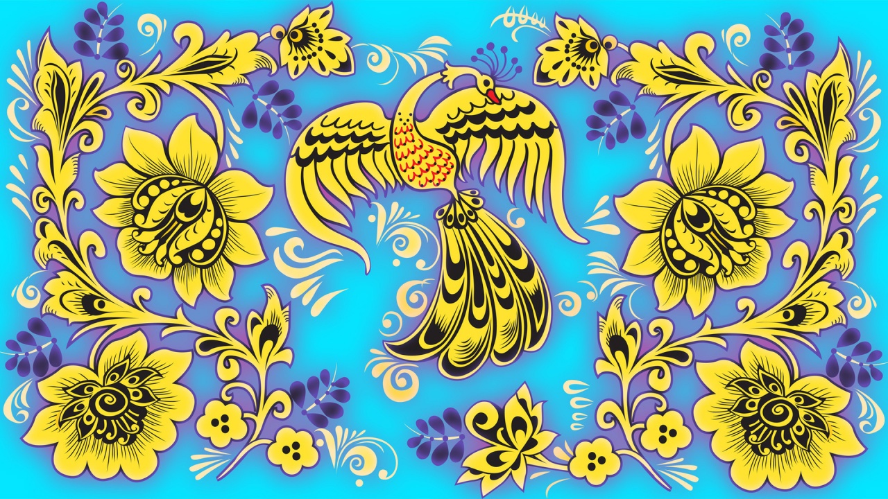 Russian Folk Painting - Firebird