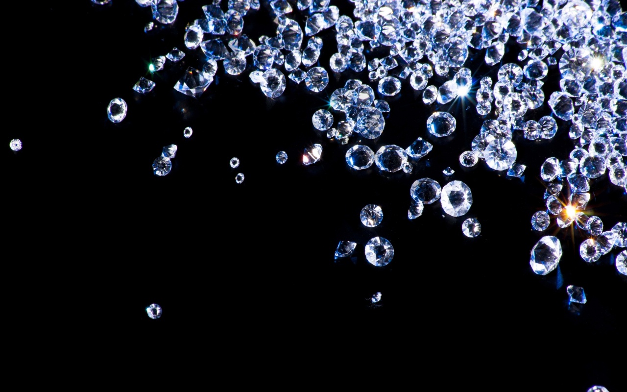 Diamonds, Black Background