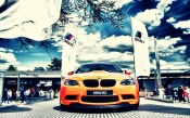 Orange BMW M3 E92