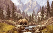 Painting - Bear in the Taiga