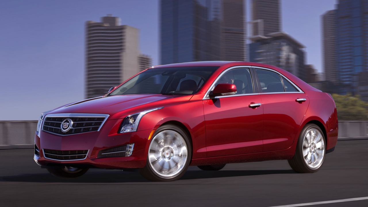 Red Cadillac ATS 2013