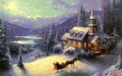 Sunday Eve Sleigh Ride, Thomas Kinkade