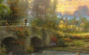 Thomas Kinkade, Cobblestone Evening