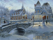 Robert Finale, Winter, Snow, Bridge, House