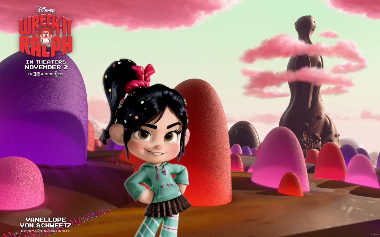 Vanellope Von Schweetz, Wreck-It Ralph Cartoon, Disney