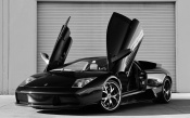 Black Lamborghini Murcielago Lp640