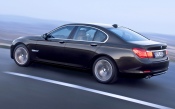Black BMW 7 Series, Side View Black BMW 7 Series, Side View